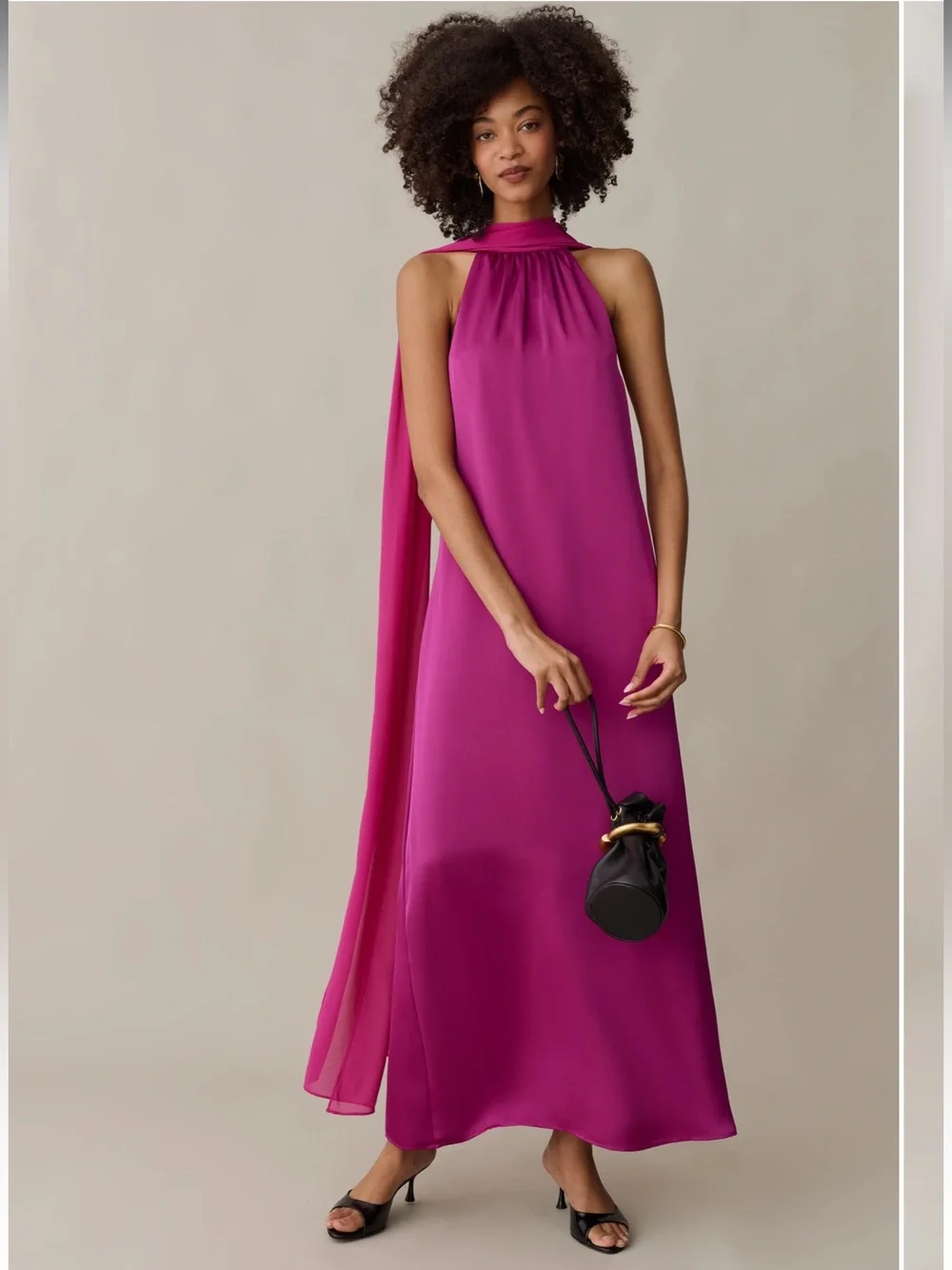 NWT O.P.T Alessia Elegant  Orchid Dress Size Medium - Picture 2 of 9